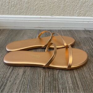 TKEES Gold Sandals